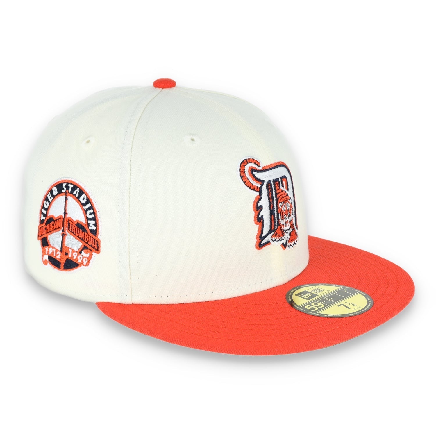 New Era Detroit Tigers Patch 59FIFTY Fitted Hat-Ivory