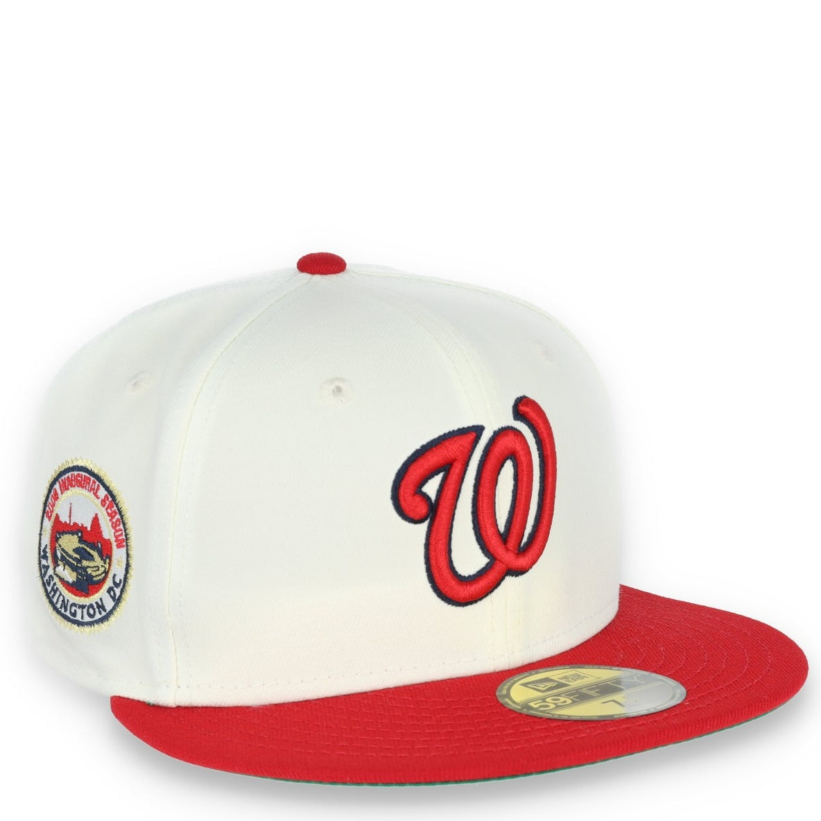 New Era Washington Nationals 2008 Inaugural Season Patch 59FIFTY Fitted Ivory Hat