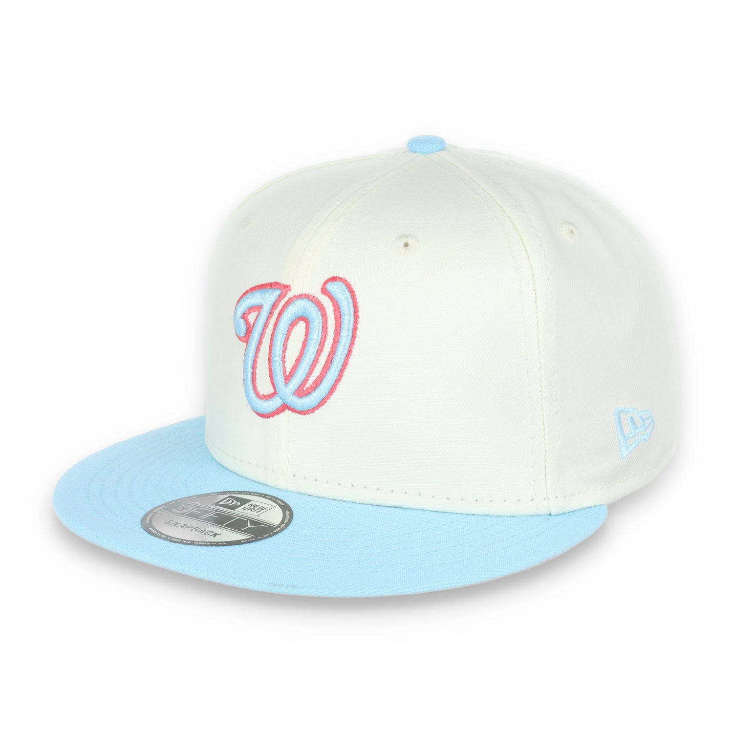 New Era Washington Nationals 2-Tone Color Pack 9FIFTY Snapback Hat - Chrome/Baby Blue