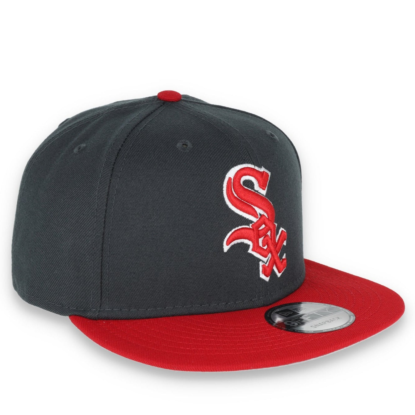 New Era Chicago White Sox 2-Tone Color Pack 9FIFTY Snapback Hat-Grey/Scarlet