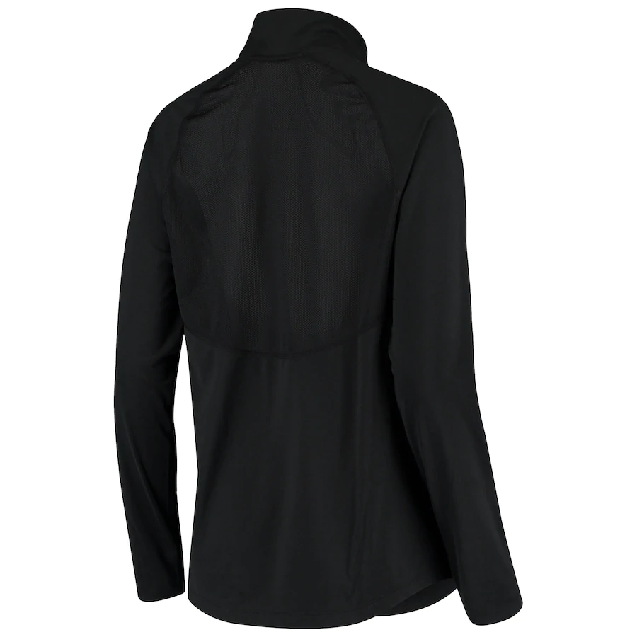 Nike Women's San Francisco Giants Mesh Back Performance Quarter-Zip Jacket-Black