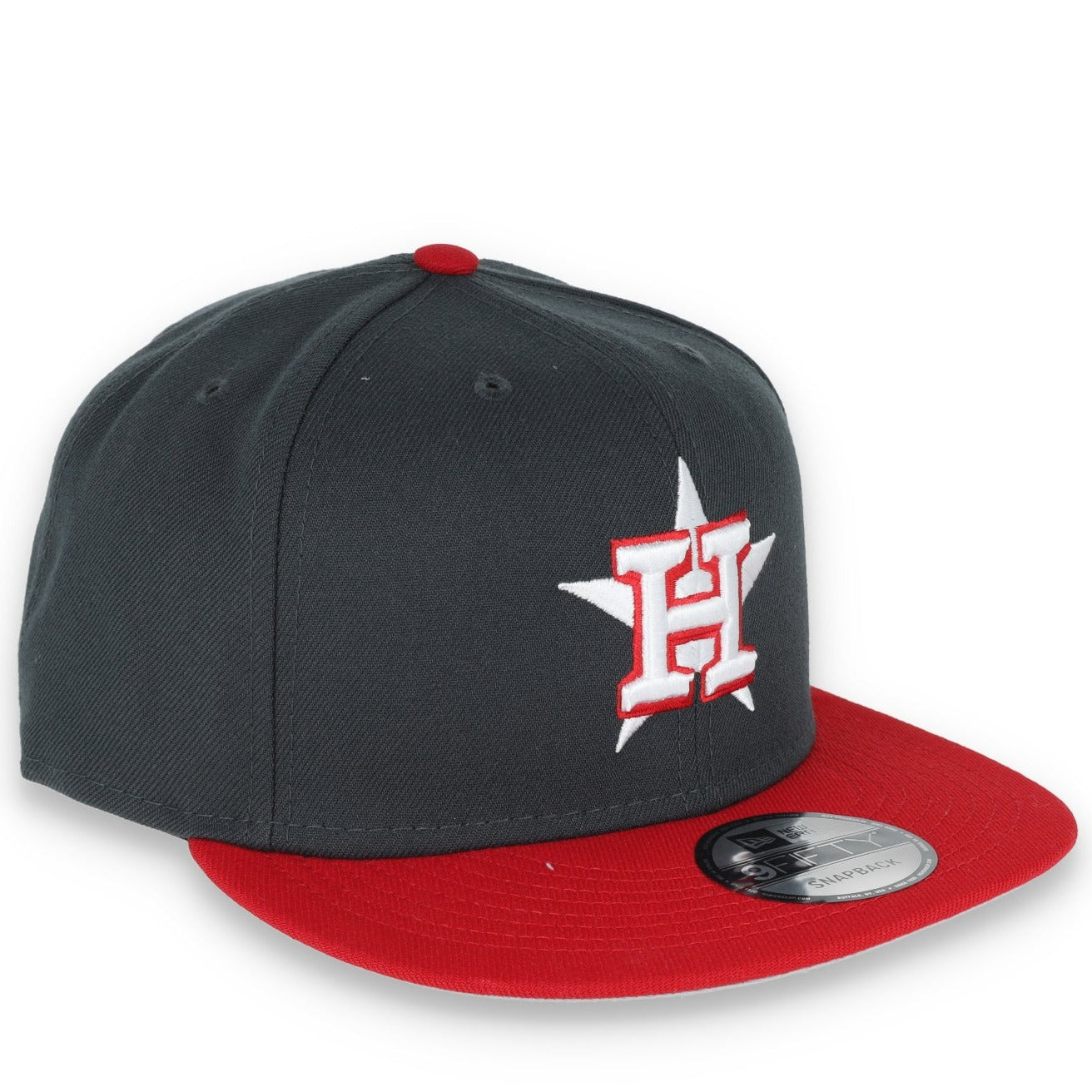 New Era Houston Astros 2-Tone Color Pack 9FIFTY Snapback Hat-Grey/Scarlet