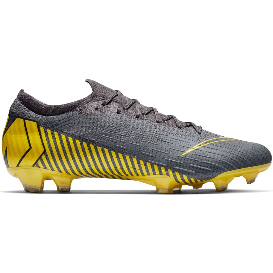 NIKE VAPOR 12 ELITE FG- DARK GREY/YELLOW