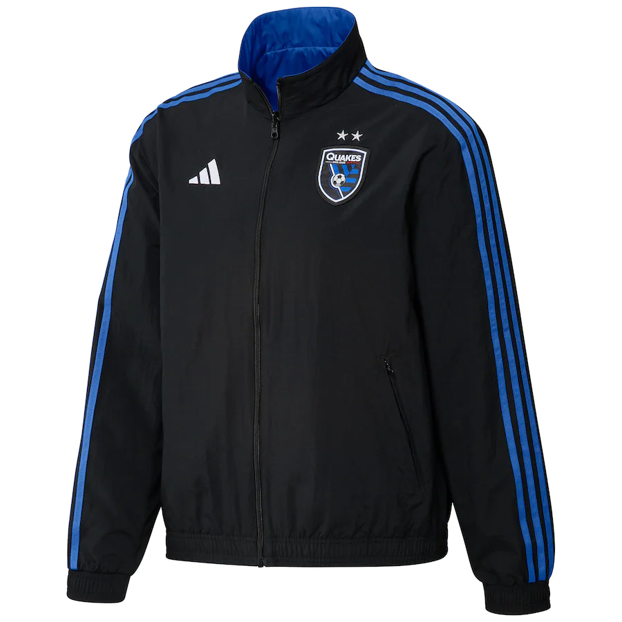 ADIDAS SAN JOSE EARTHQUAKES REVERSIBLE ANTHEM JACKET