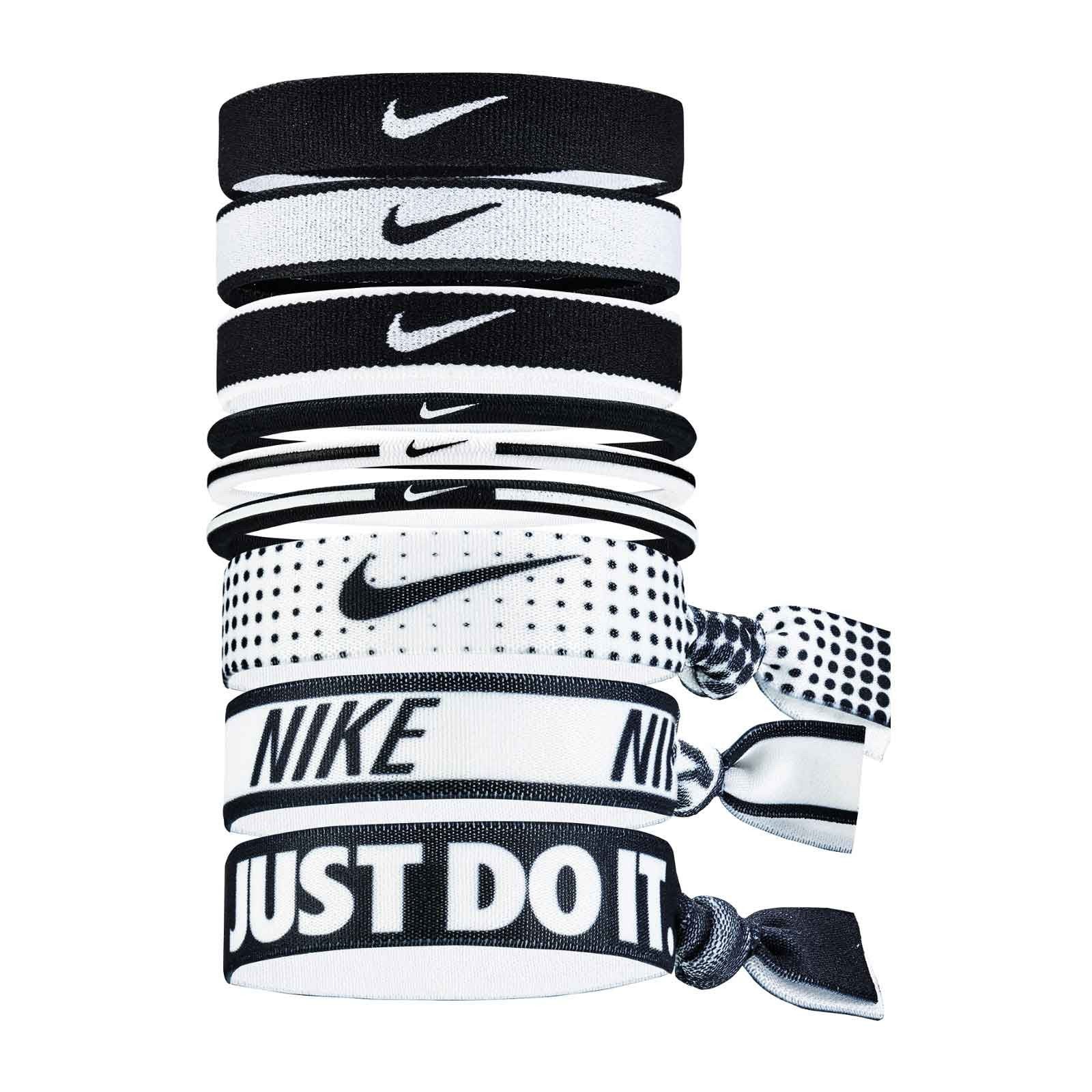NIKE PONYTAIL HOLDERS - BLACK/WHITE