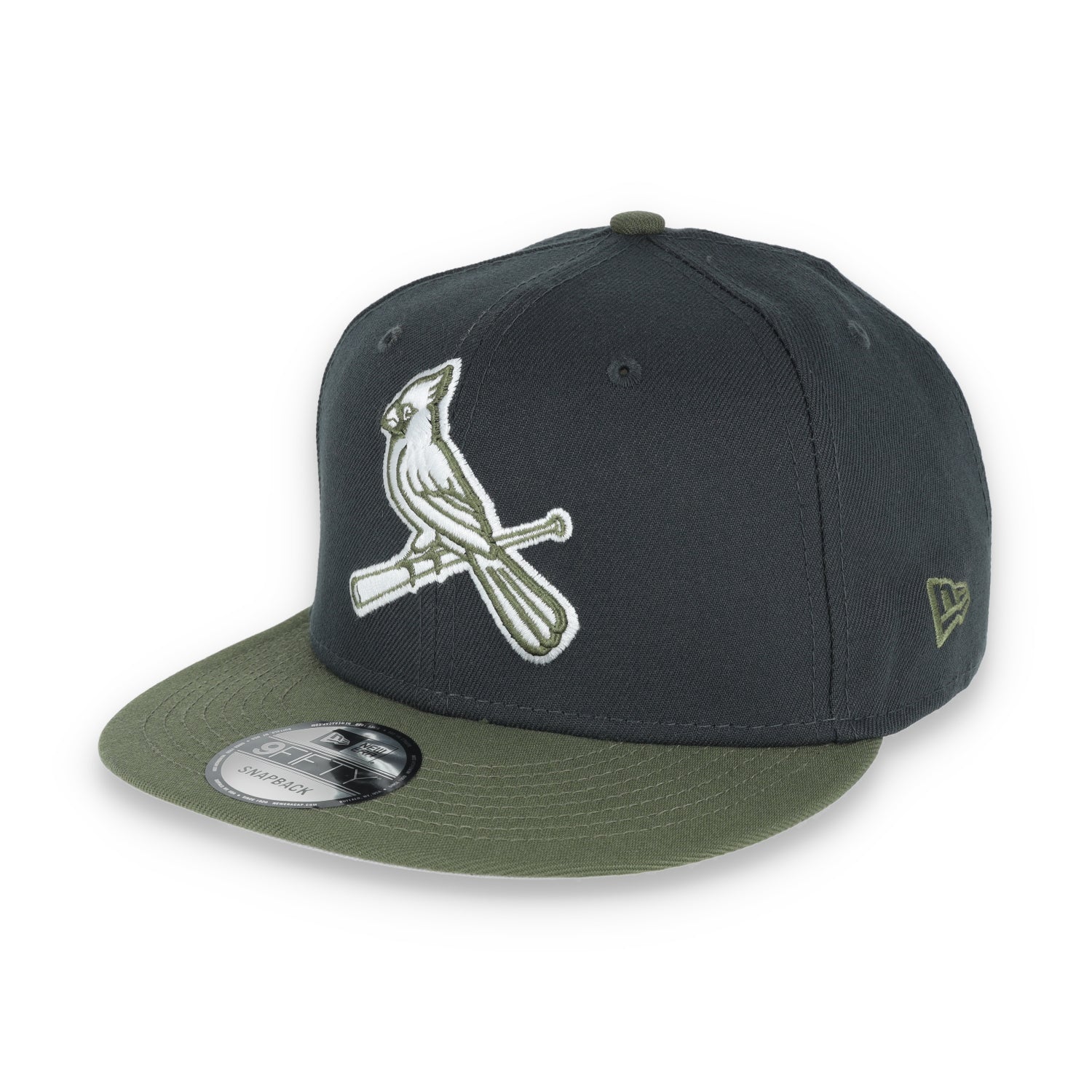 New Era St. Louis Cardinals 2-Tone Color Pack 9FIFTY Snapback Hat- Grey/Olive
