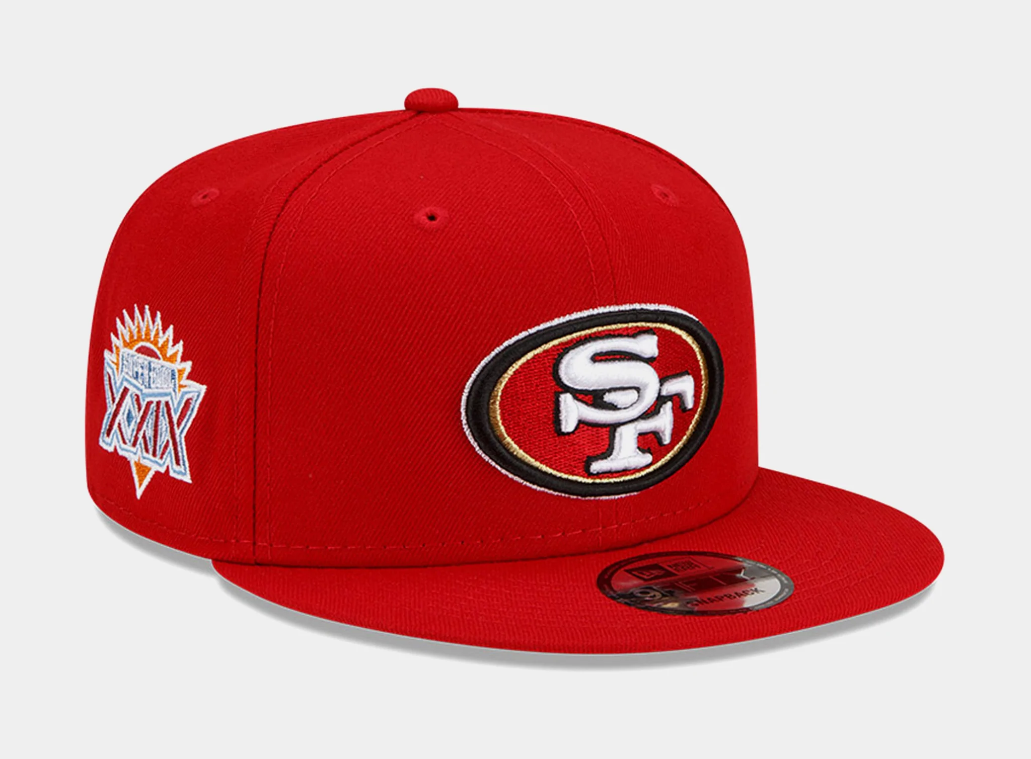 NEW ERA SAN FRANCISCO 49ERS SUPERBOWL XXIX PATCH SNAPBACK 9FIFTY SNAPBACK- RED