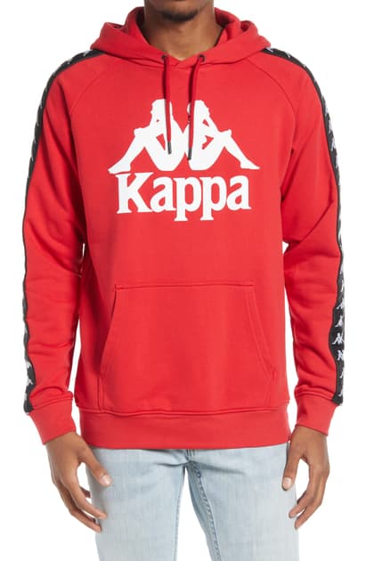 KAPPA 222 BANDA HURTADO 2 HOODIE-RED/BLACK