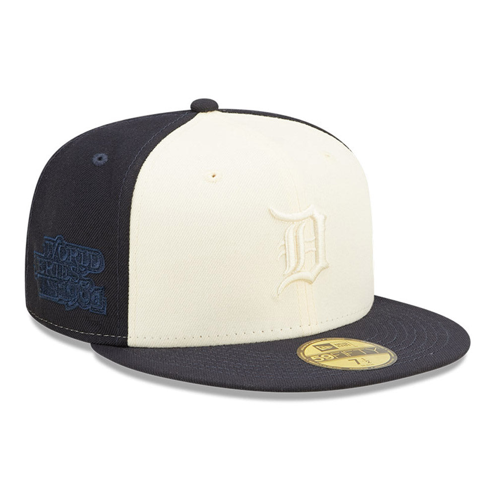 NEW ERA DETROIT TIGERS 2-TONE 59FIFTY FITTED HAT-NAVY/CREAM