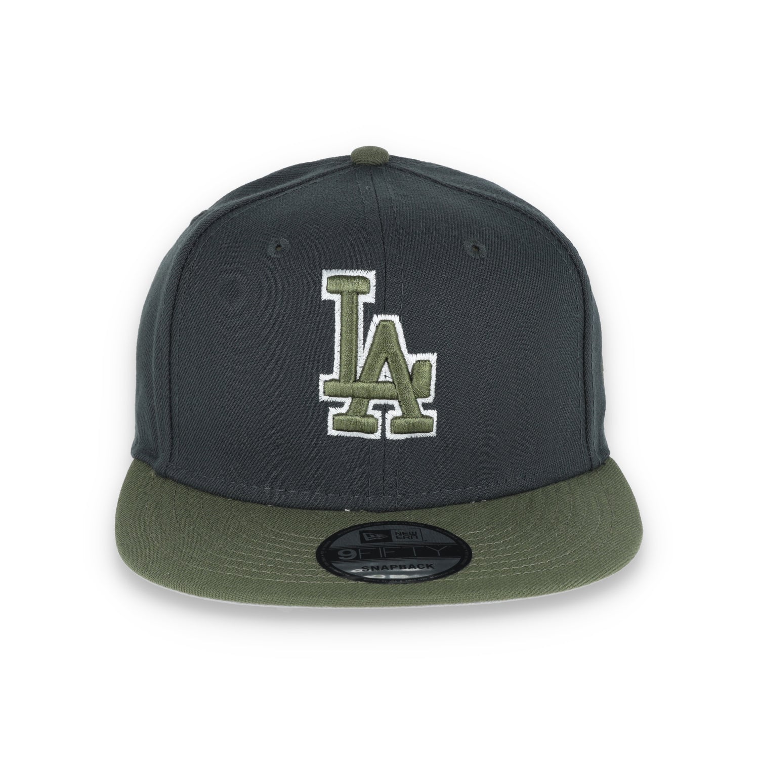New Era Los Angeles Dodgers 2-Tone Color Pack 9FIFTY Snapback Hat- Grey/Olive