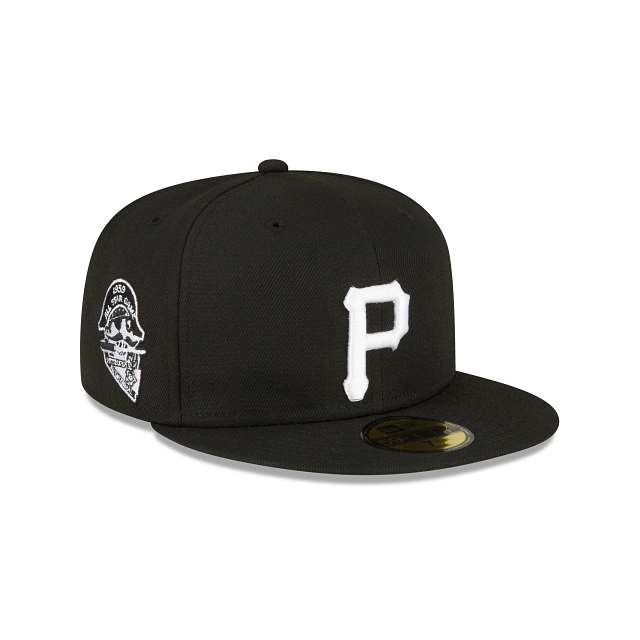 NEW ERA PITTSBURGH PIRATES ALL-STAR GAME SIDE PATCH 59FIFTY-BLACK AND WHITE FITTED