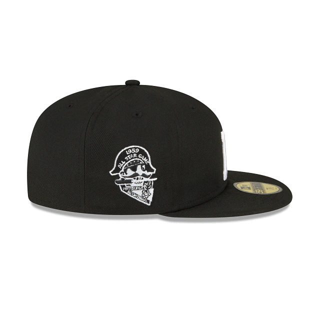 NEW ERA PITTSBURGH PIRATES ALL-STAR GAME SIDE PATCH 59FIFTY-BLACK AND WHITE FITTED