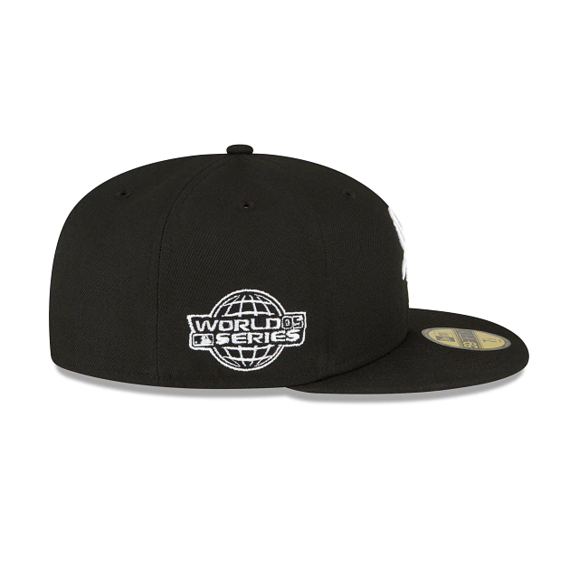 NEW ERA CHICAGO WHITE SOX 2005 WORLD SERIES SIDE PATCH 59FIFTY FITTED-BLACK/WHITE