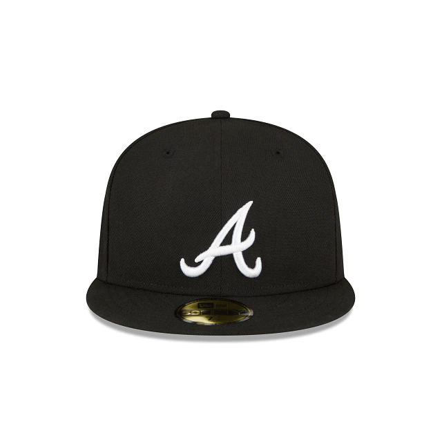 NEW ERA ATLANTA BRAVES 1995 WORLD SERIES SIDE PATCH 59FIFTY FITTED-BLACK/WHITE