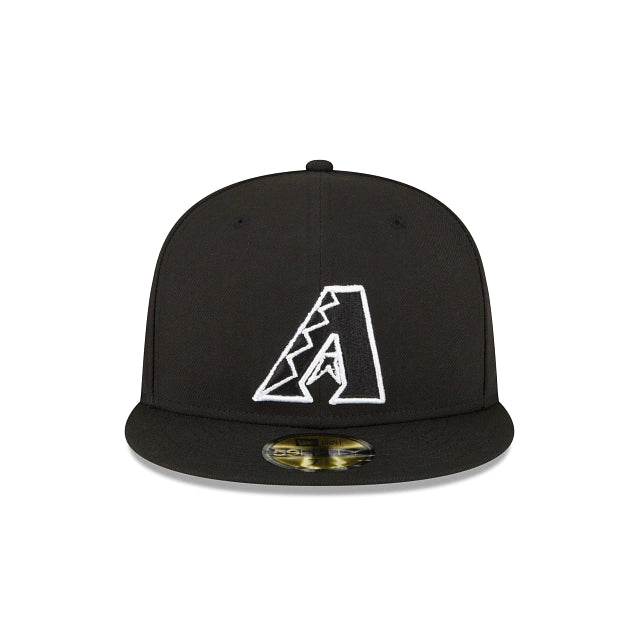 NEW ERA ARIZONA DIAMONDBACKS 2001 WORLD SERIES FITTED 59FIFTY-BLACK AND WHITE