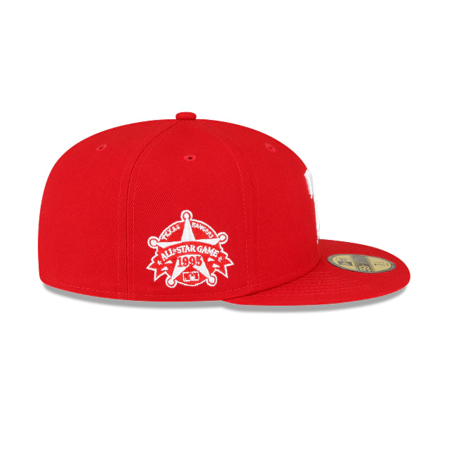 NEW ERA TEXAS RANGERS ALL-STAR SIDEPATCH 59FIFTY FITTED-SCARLET