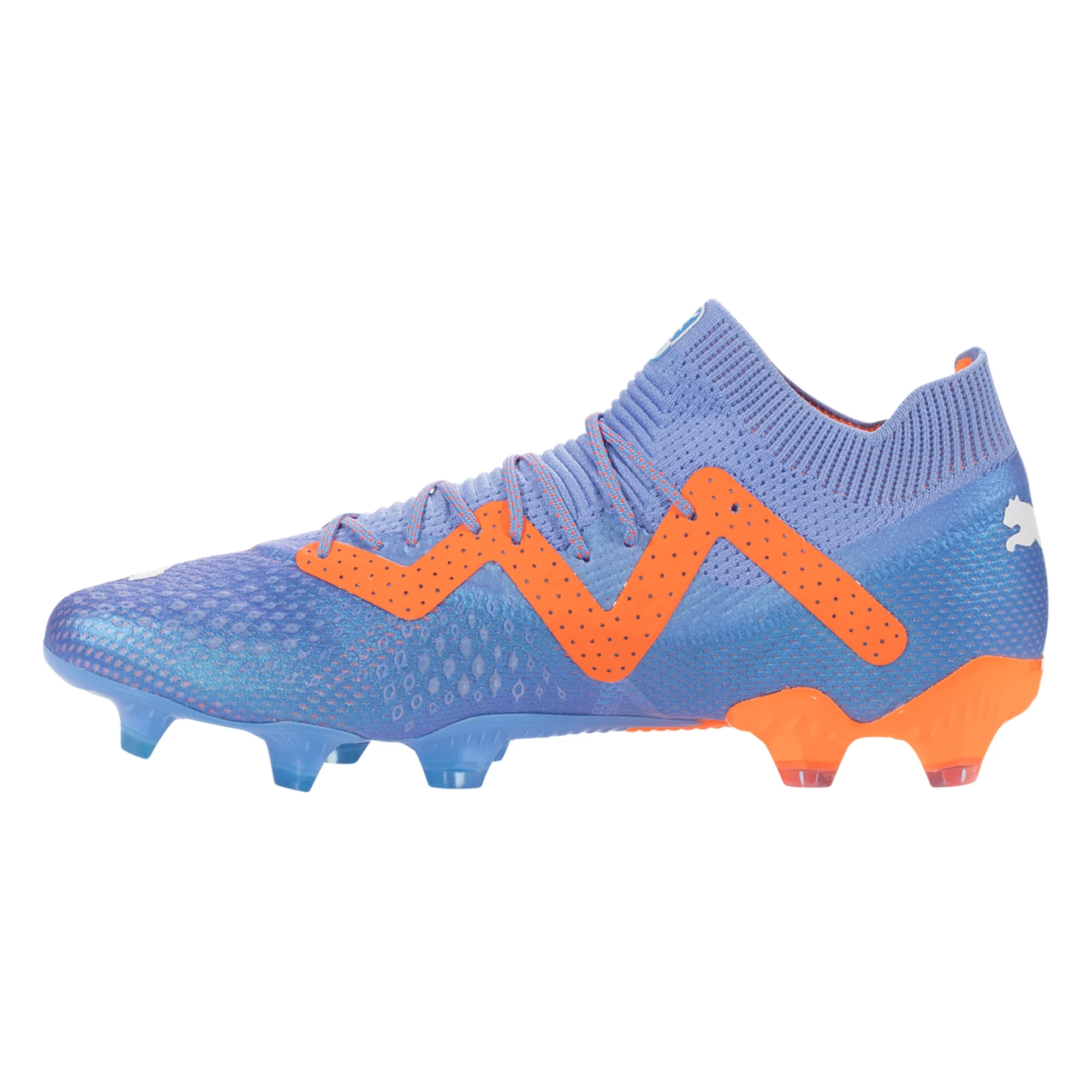 Puma Future Ultimate FG/AG-Blue Glimmer-PUMA White-Ultra Orange