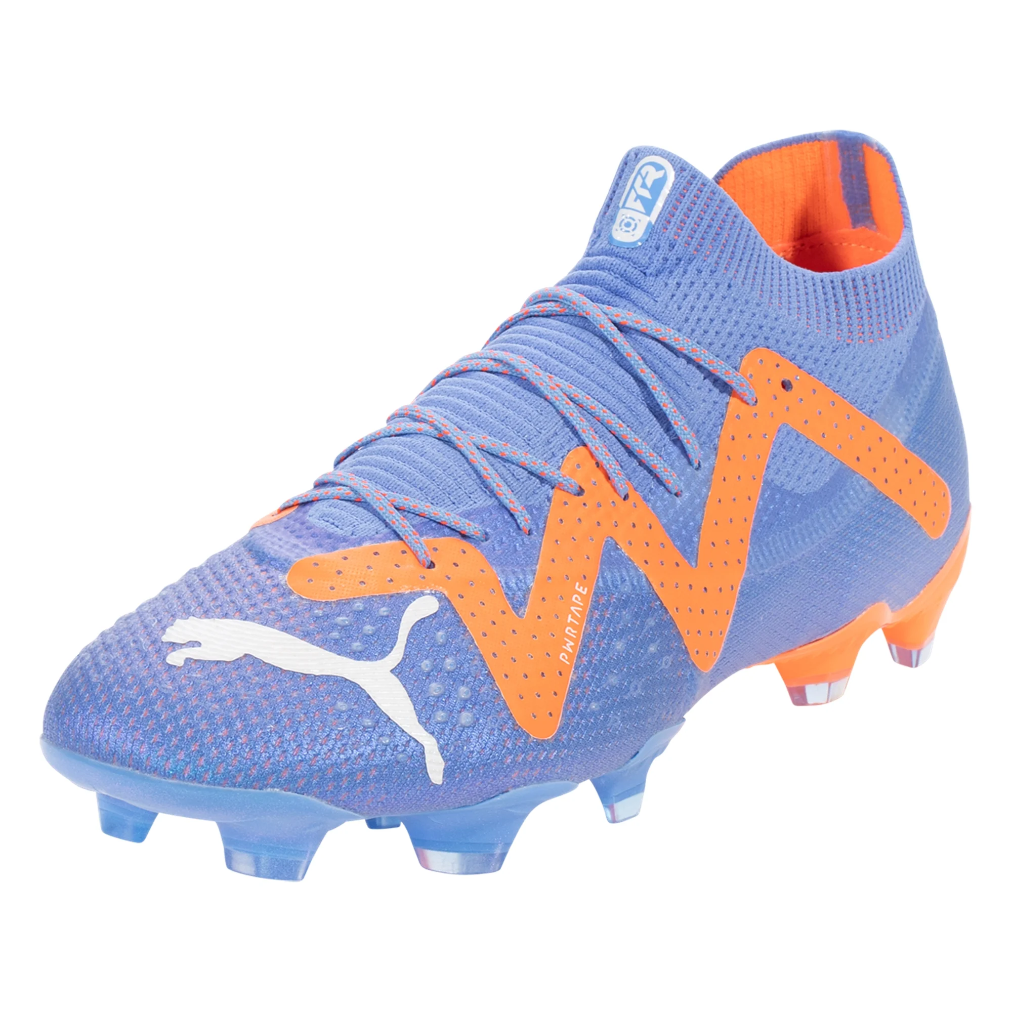 Puma Future Ultimate FG/AG-Blue Glimmer-PUMA White-Ultra Orange