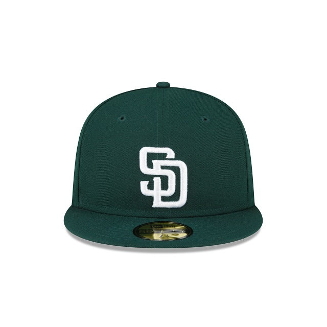 New Era San Diego Padres 59FIFTY Fitted Hat- Dark Green