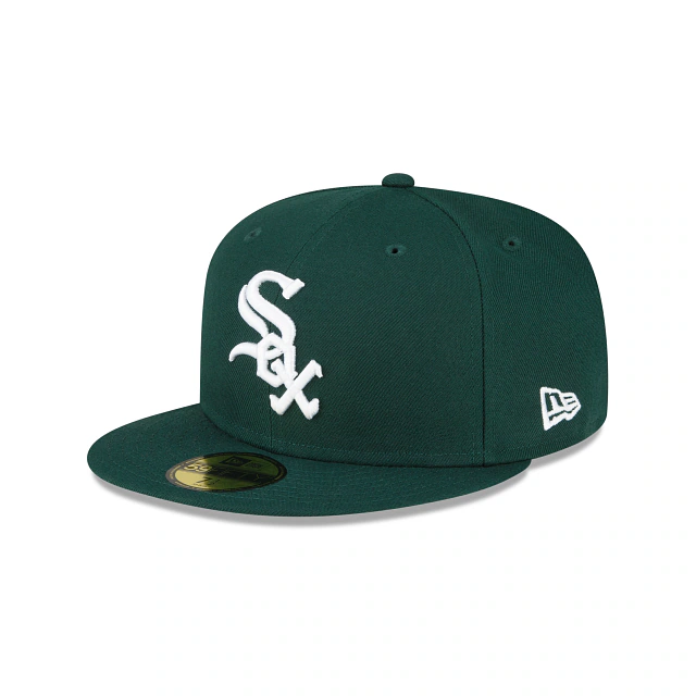 New Era Chicago White Sox 59FIFTY Fitted Hat- Dark Green