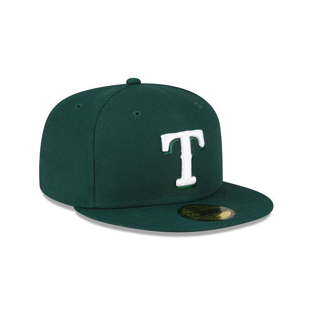 New Era Texas Rangers 59FIFTY Fitted Hat- Dark Green