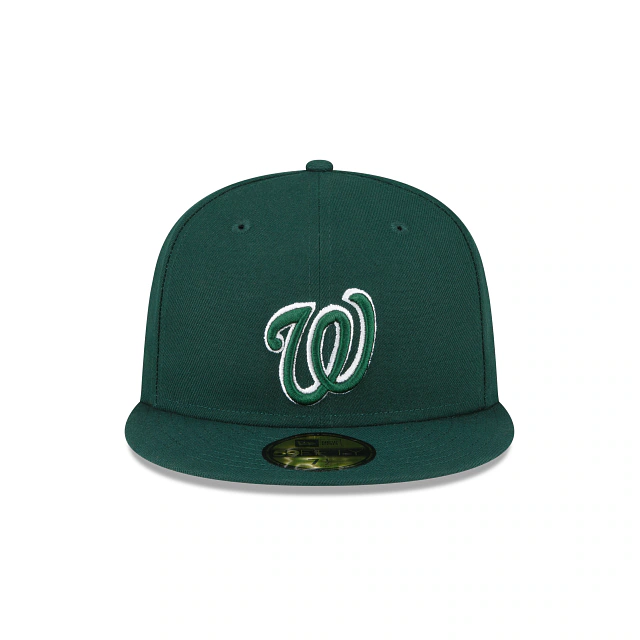 New Era Washington Nationals 59FIFTY Fitted Hat- Dark Green