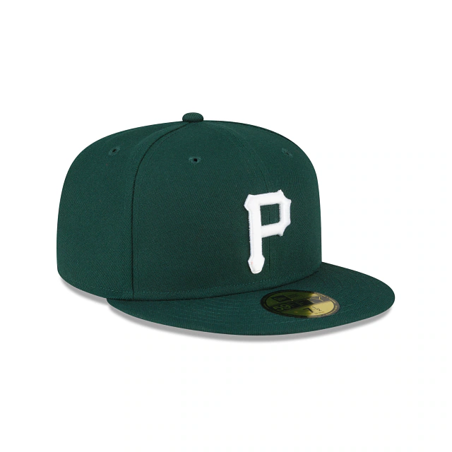 New Era Pittsburgh Pirates 59FIFTY Fitted Hat- Dark Green