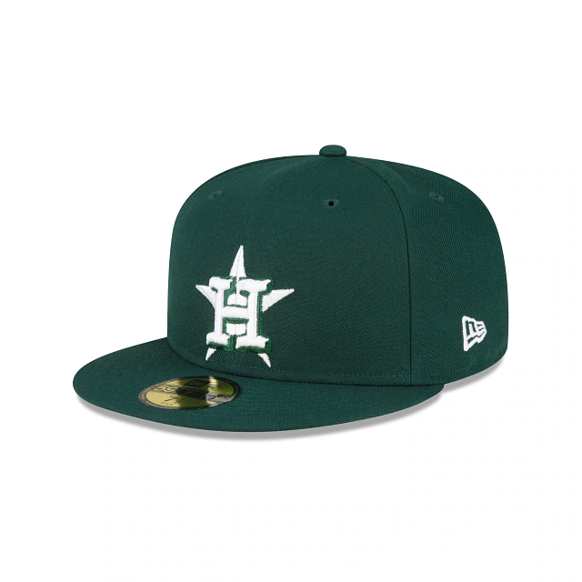 New Era Houston Astros 59FIFTY Fitted Hat- Dark Green