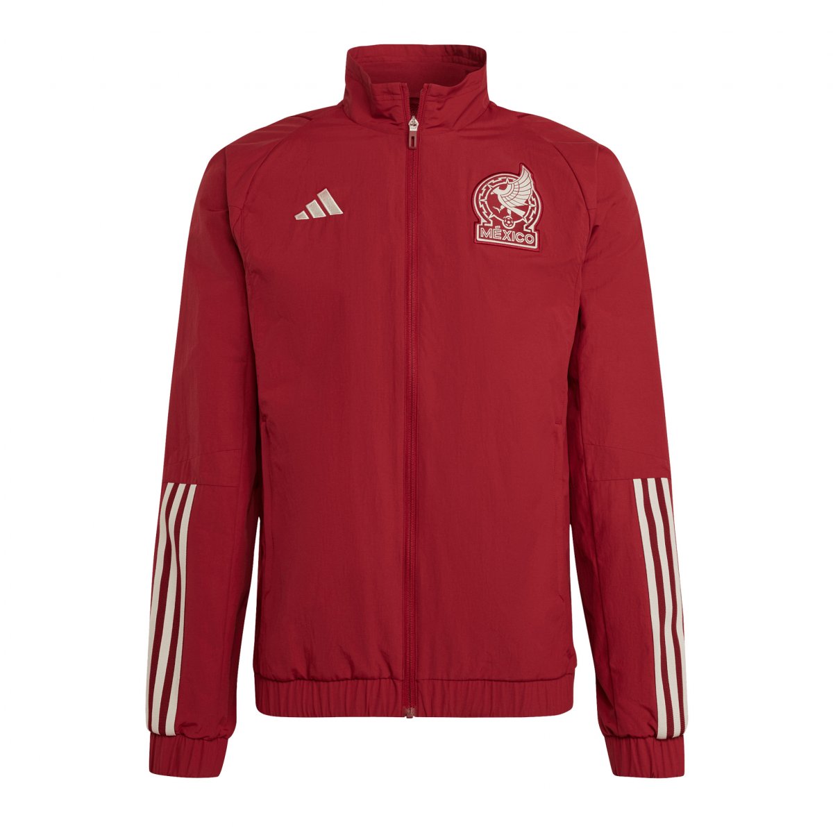 Adidas Men's Mexico Tiro 23 Presentation Jacket-Burgundy