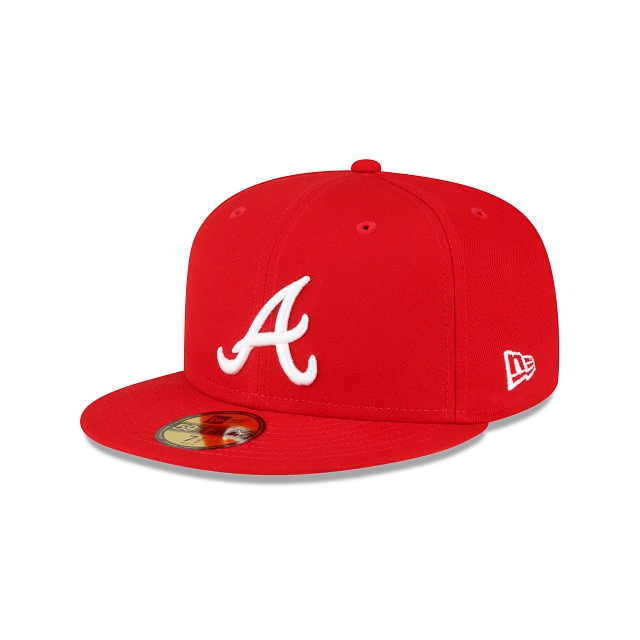 New Era Atlanta Braves 2021 World Series Side Patch Scarlet 59FIFTY Fitted