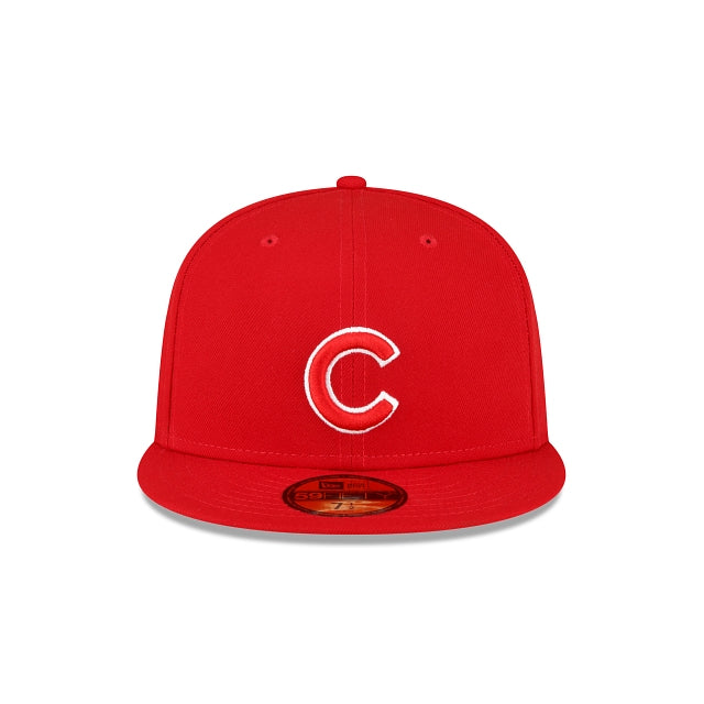 NEW ERA CHICAGO CUBS ALL-STAR SIDE PATCH 59FIFTY FITTED HAT-SCARLET