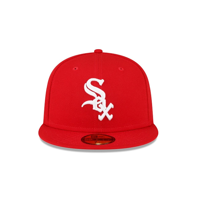 NEW ERA CHICAGO WHITE SOX 2005 WORLD SERIES 59FIFTY FITTED-SCARLET