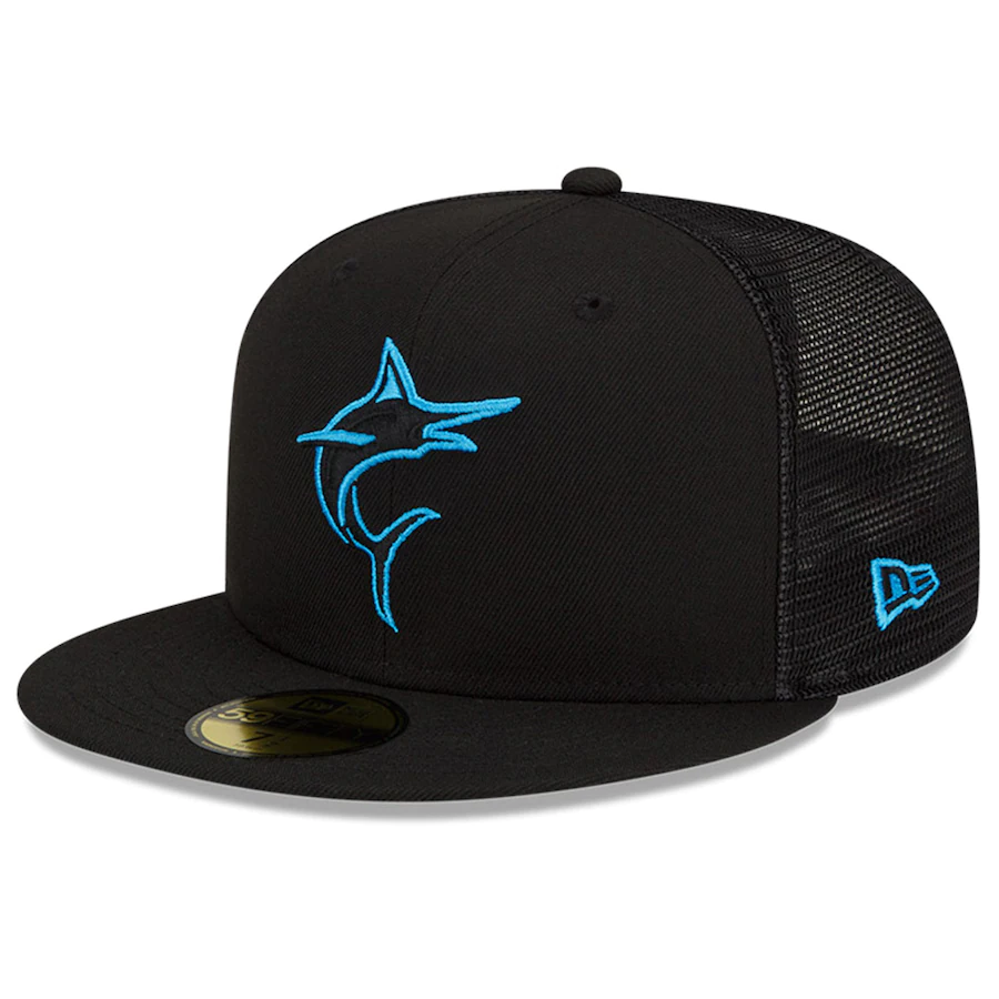 New Era Miami Marlins 2022 Batting Practice 59FIFTY Fitted Hat - Black