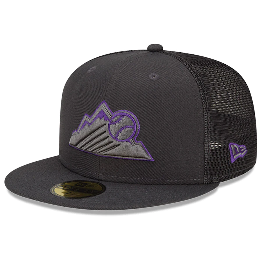 New Era Colorado Rockies 2022 Batting Practice 59FIFTY Fitted Hat-Black