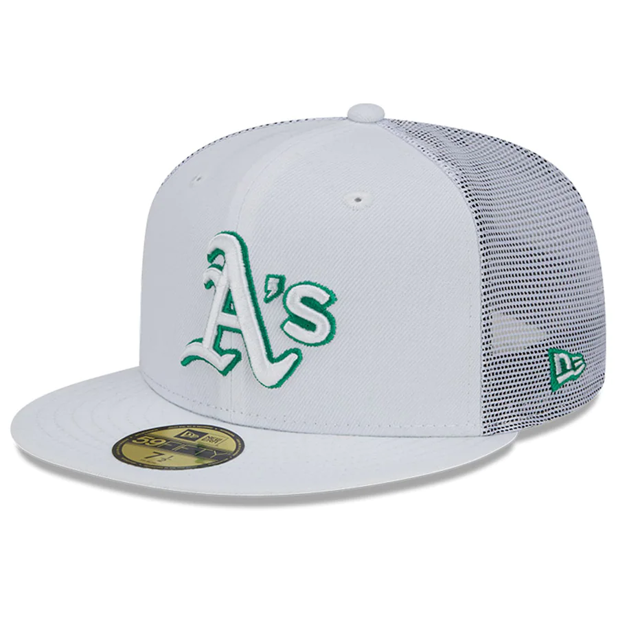 New Era Oakland Athletics 2022 Batting Practice 59FIFTY Fitted Hat - White