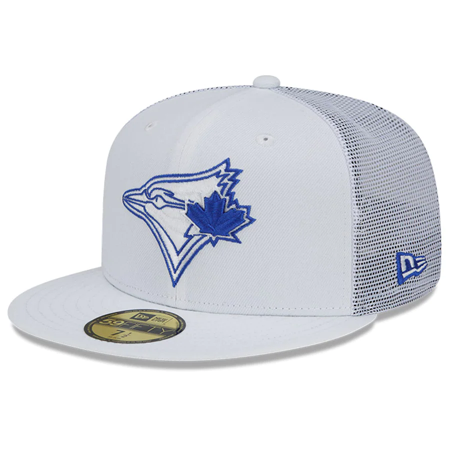 New Era Toronto Blue Jays Royal 2022 Batting Practice 59FIFTY Fitted Hat-White