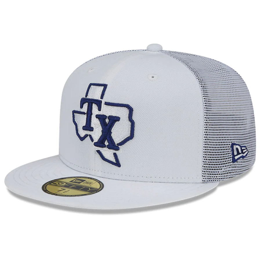 Texas Rangers New Era 2022 Batting Practice 59FIFTY Fitted Hat - White