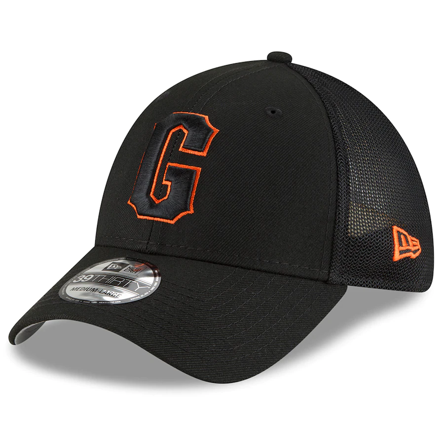 New Era San Francisco Giants 2022 Batting Practice 39THIRTY Flex Hat - Black