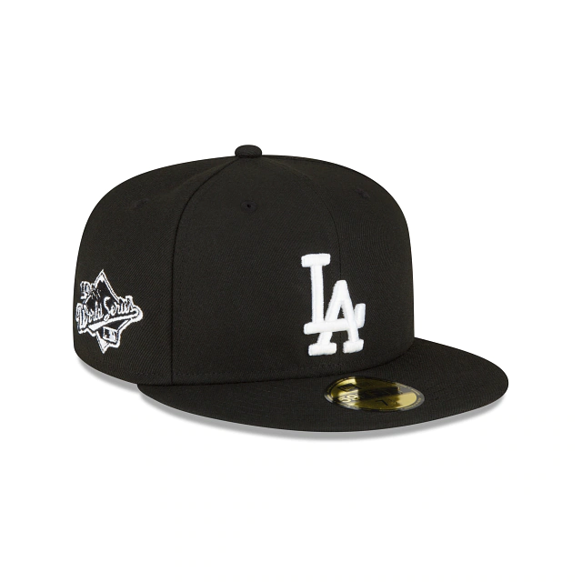 New Era Los Angeles Dodgers 1988 World Series Side Patch FITTED 59FIFTY-BLACK AND WHITE