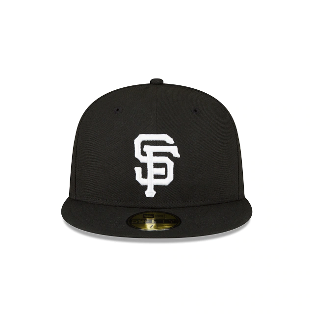 NEW ERA SAN FRANCISCO GIANTS 2010 WORLD SERIES SIDE PATCH 59FIFTY-BLACK AND WHITE