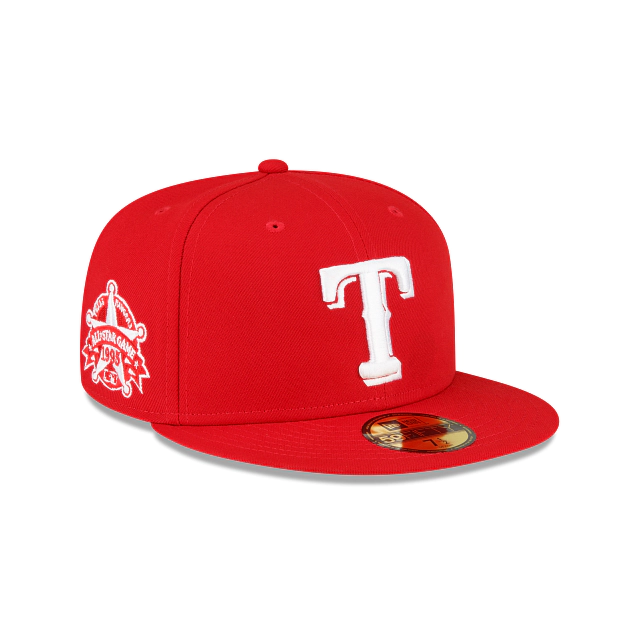 NEW ERA TEXAS RANGERS ALL-STAR SIDEPATCH 59FIFTY FITTED-SCARLET