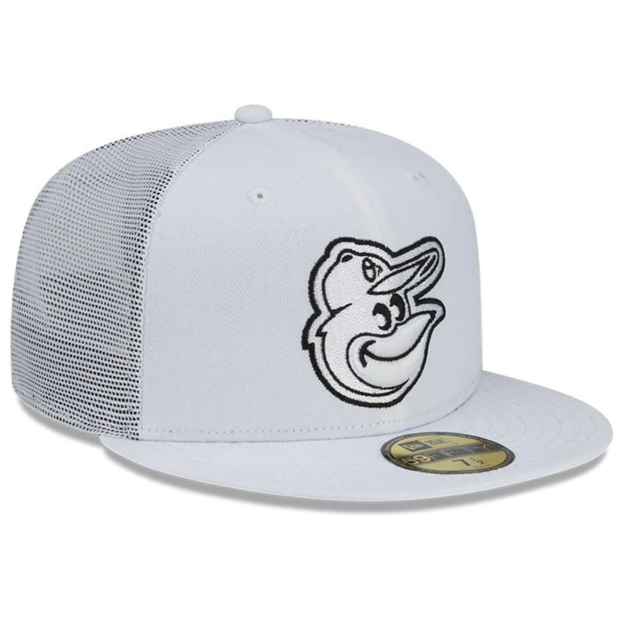 Baltimore Orioles New Era 2022 Batting Practice 59FIFTY Fitted Hat - White