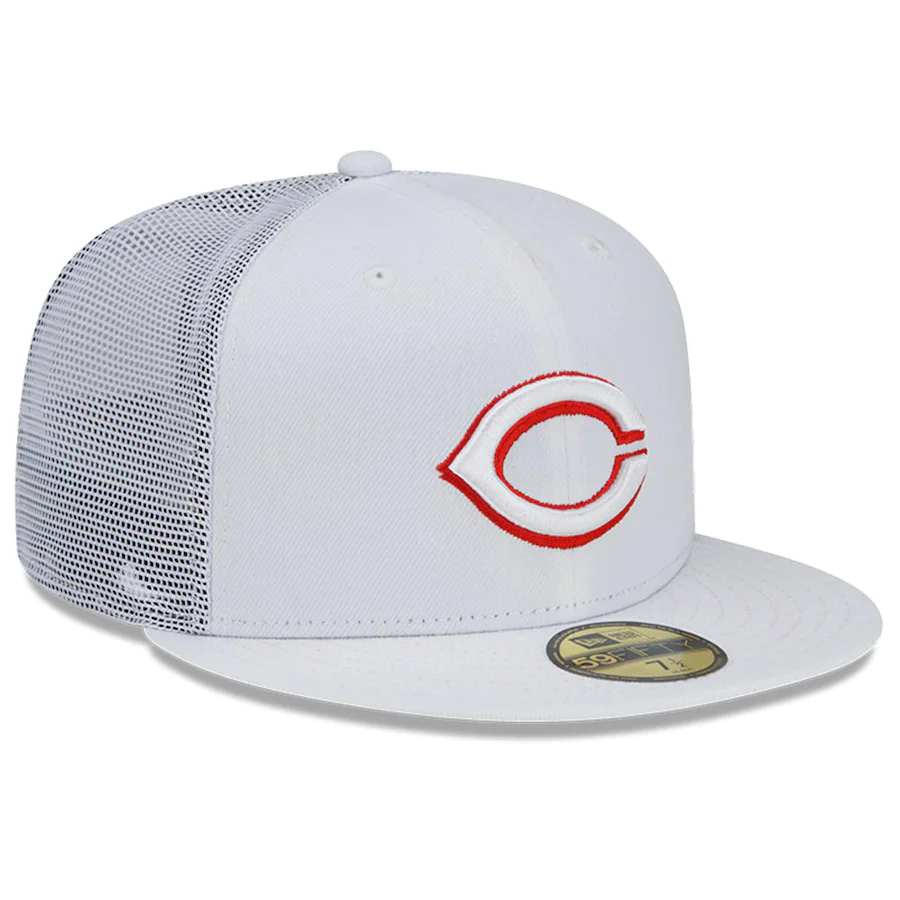 Cincinnati Reds New Era 2022 Batting Practice 59FIFTY Fitted Hat - White