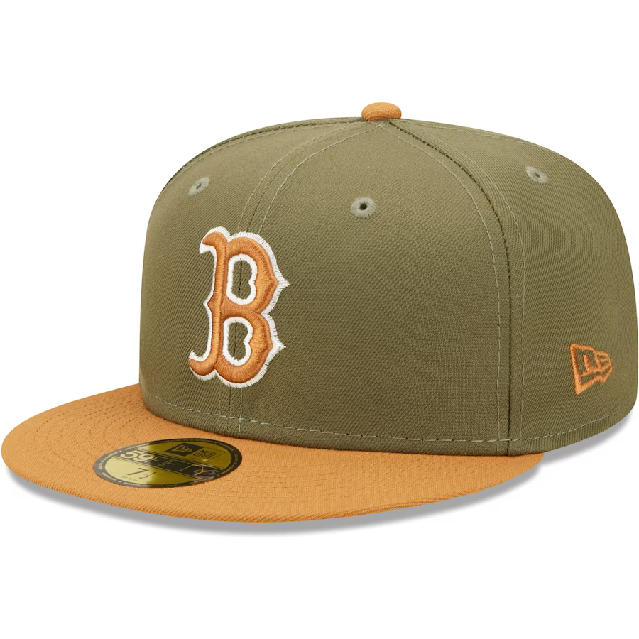 New Era Boston Red Sox Two-Tone Color Pack 59FIFTY Fitted Hat - Olive/Brown