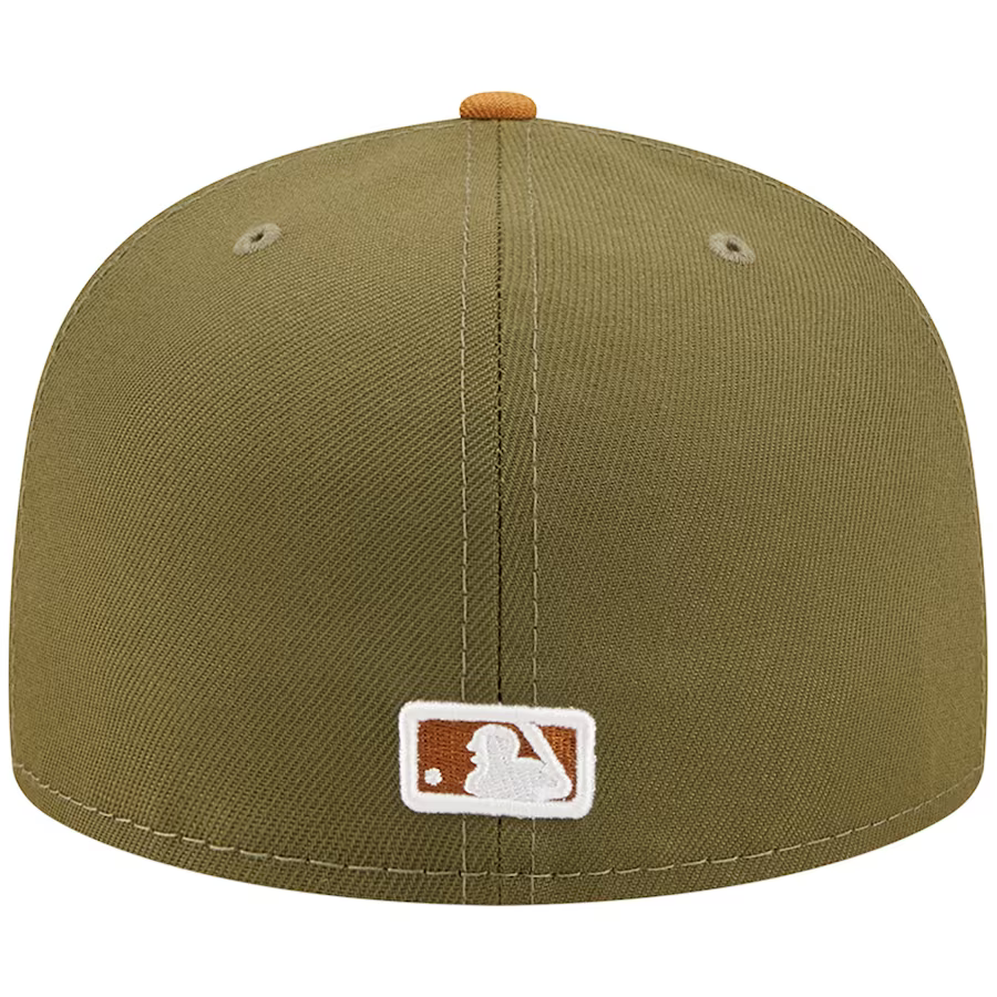 New Era Atlanta Braves Two-Tone Color Pack 59FIFTY Fitted Hat-Olive/Brown