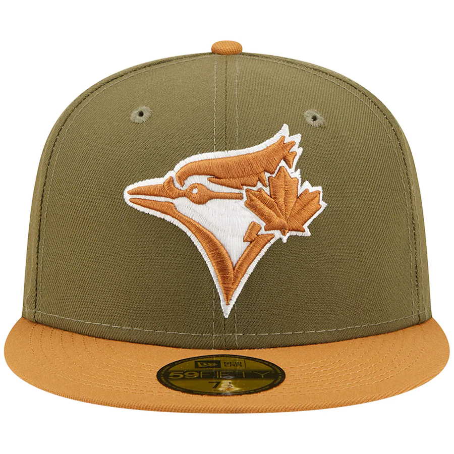 New Era Toronto Blue Jays Two-Tone 59Fifty Fitted Hat- Olive/Tan