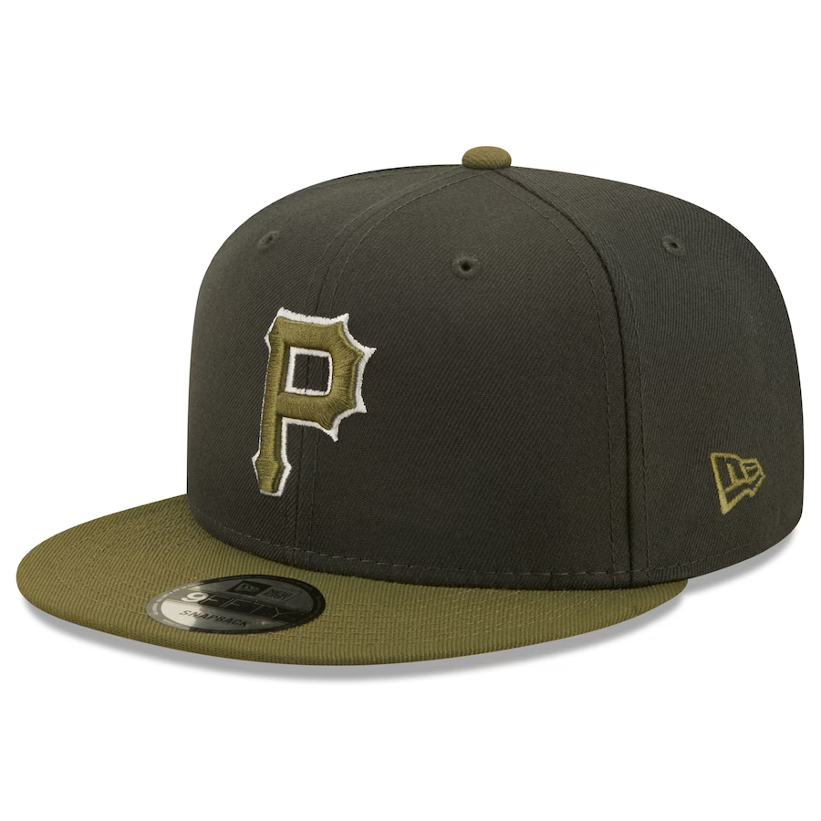 New Era Pittsburgh Pirates 2-Tone Color Pack 9FIFTY Snapback Hat - Grey/Olive