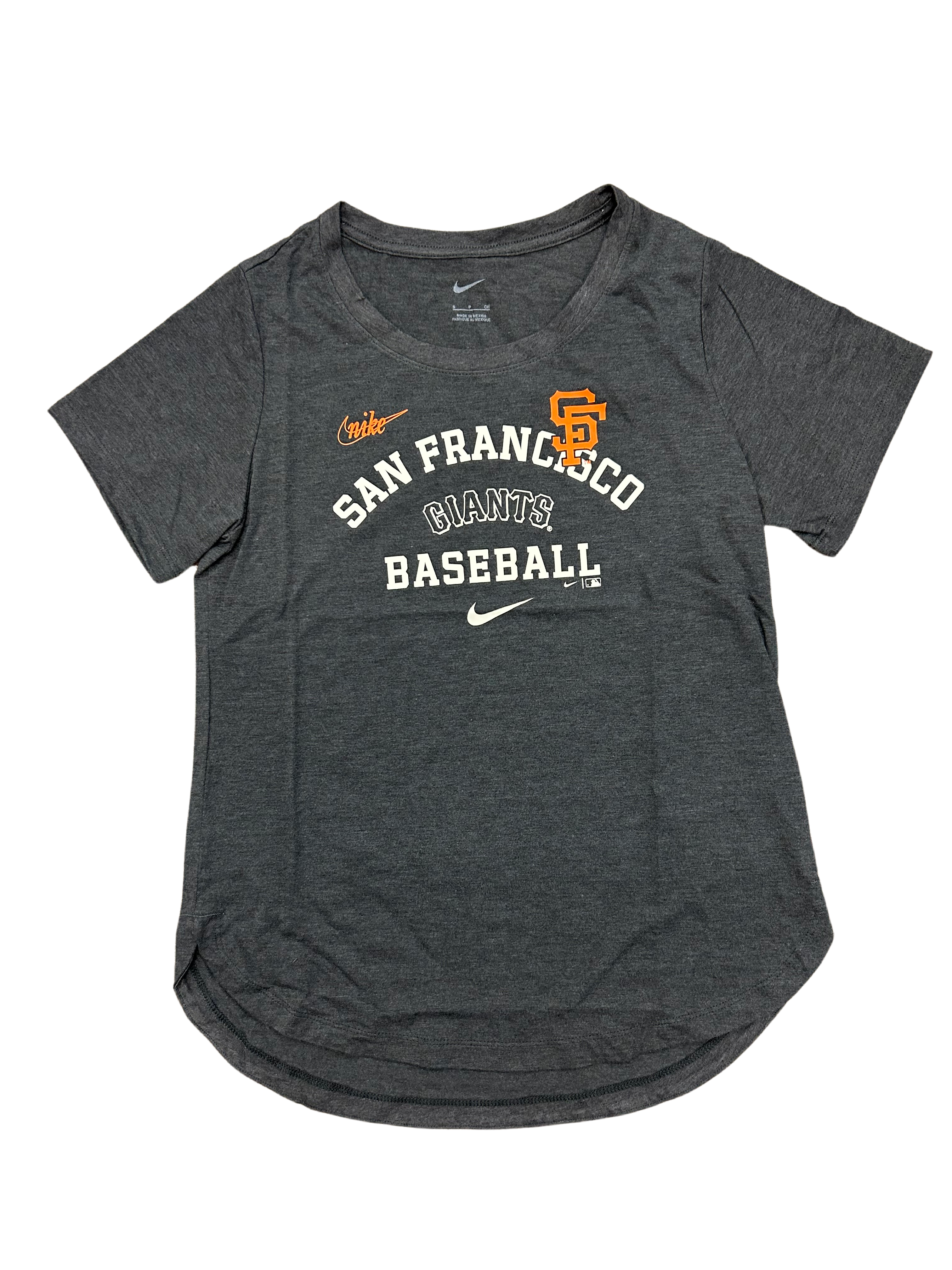 Nike Women's San Francisco Giants Triblend Tee Rewind Arch Mix - Blackhead