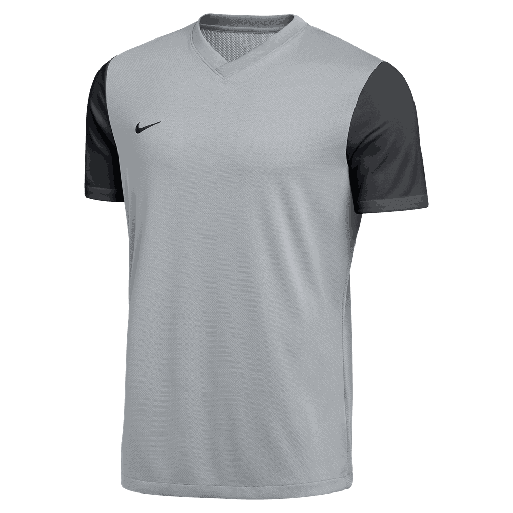 Nike Men's Dri-Fit Short Sleeve Tiempo Premier II Jersey - Wolf Grey/Black