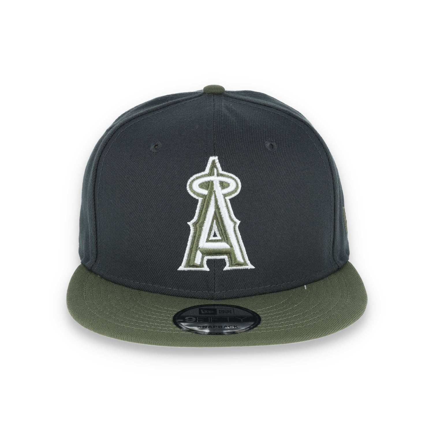 New Era Los Angeles Angels 2-Tone Color Pack Snapback Hat - Grey/Olive